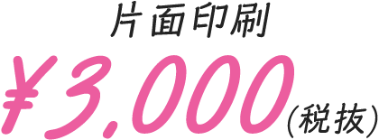 ¥3,000(税抜)